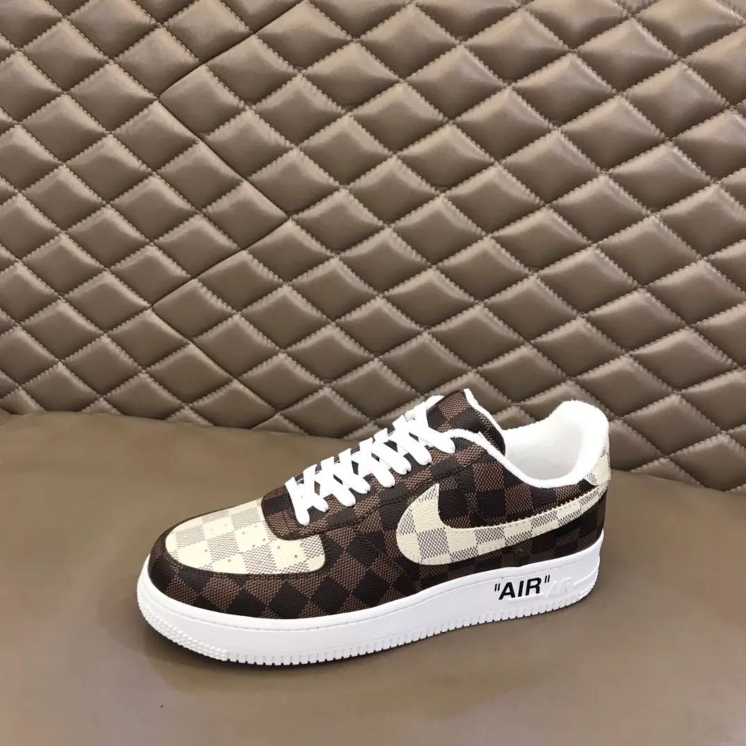 Men's shoes 💰p420 "*OUIS *UITTO*" x OFF-WHITE x Nike tripartite collaboration! Trendy and cool men's casual sports shoes with unrivaled color matching. The design idea basically continues the style of THE TEN. The Swoosh line and tongue label have a very familiar visual effect and are both fashionable and trendy! A must-have for fashionistas! The effect on your feet is absolutely stunning! (The original drawer packaging accessories are complete) Code number 38-45
